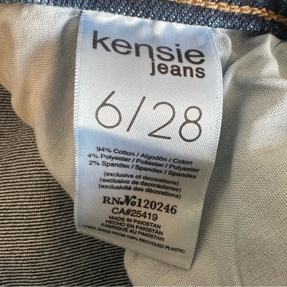 Kensie Womens The Tessa High Rise Bootcut Jeans Sz 28 Whisker Denim - Picture 9 of 9